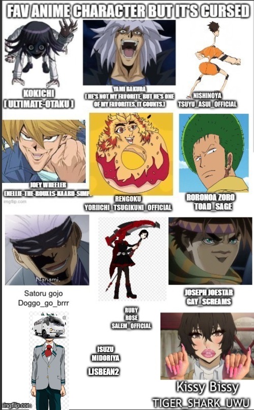 ISUZU MIDORIYA; LJSBEAN2 | image tagged in anime meme,anime | made w/ Imgflip meme maker