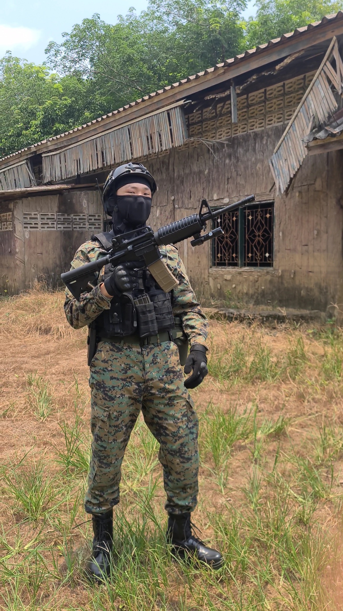 Thai soldier Blank Meme Template
