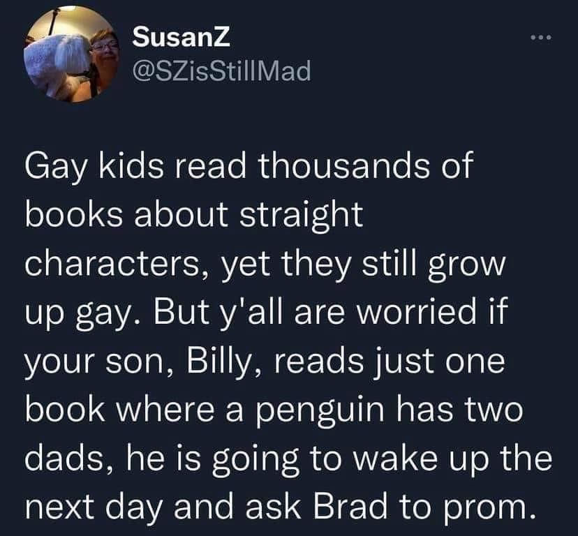 High Quality Gay kids read thousands of books about straight characters Blank Meme Template