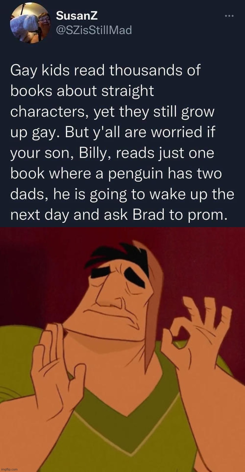 image tagged in gay kids read thousands of books about straight characters,when x just right | made w/ Imgflip meme maker