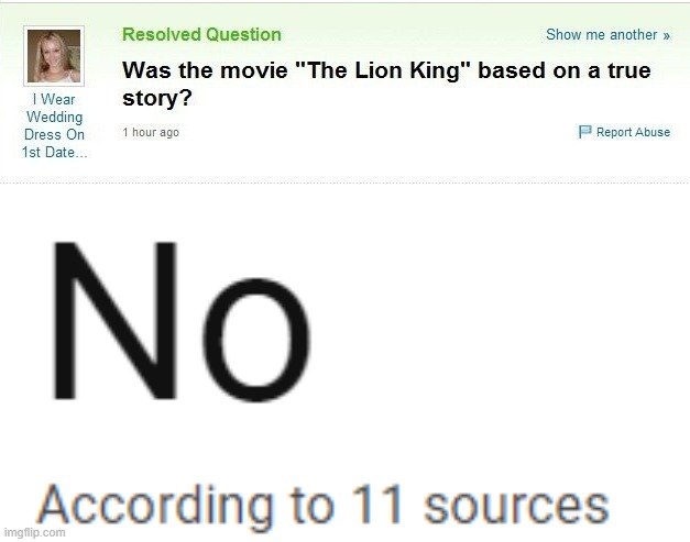 NO | image tagged in no according to 11 sources | made w/ Imgflip meme maker
