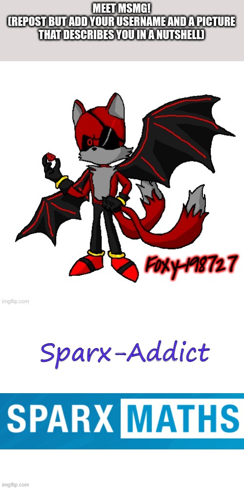 Sparx-Addict | image tagged in blank white template | made w/ Imgflip meme maker