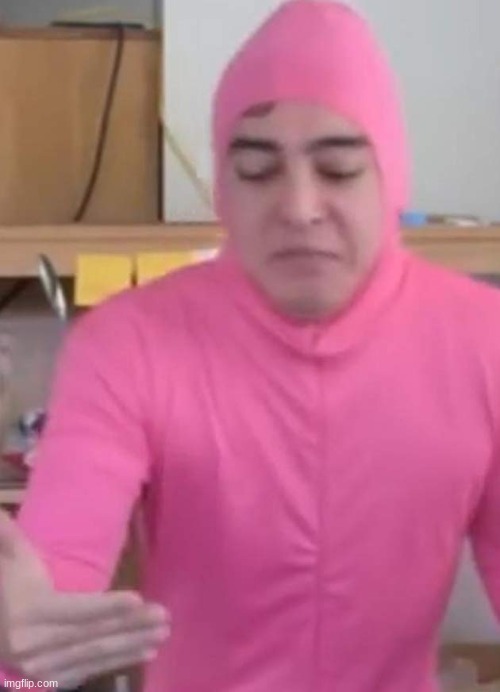 Pink Guy Holding Imaginary Phone | image tagged in pink guy holding imaginary phone | made w/ Imgflip meme maker