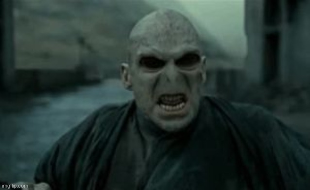 Very angry Voldemort | image tagged in very angry voldemort | made w/ Imgflip meme maker