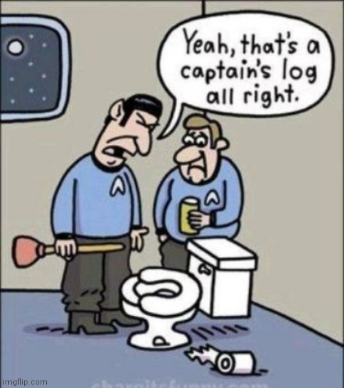 To boldly go | image tagged in comic,space,toilet,spock | made w/ Imgflip meme maker