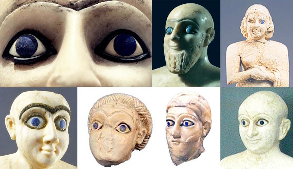 Blue eyed Sumerians Blank Meme Template