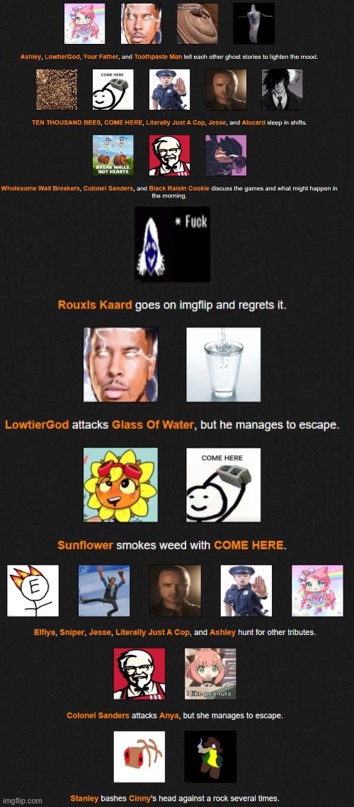 I like the idea that rouxls has nothing to do in the hole so he's just checking imgflip | made w/ Imgflip meme maker