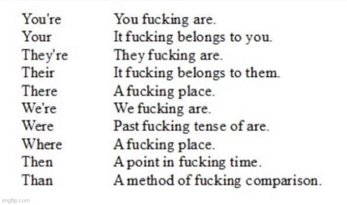 A little english lesson | image tagged in a little english lesson | made w/ Imgflip meme maker