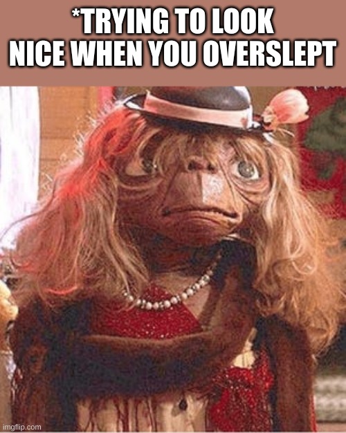 Nice Tittle here* | *TRYING TO LOOK NICE WHEN YOU OVERSLEPT | made w/ Imgflip meme maker