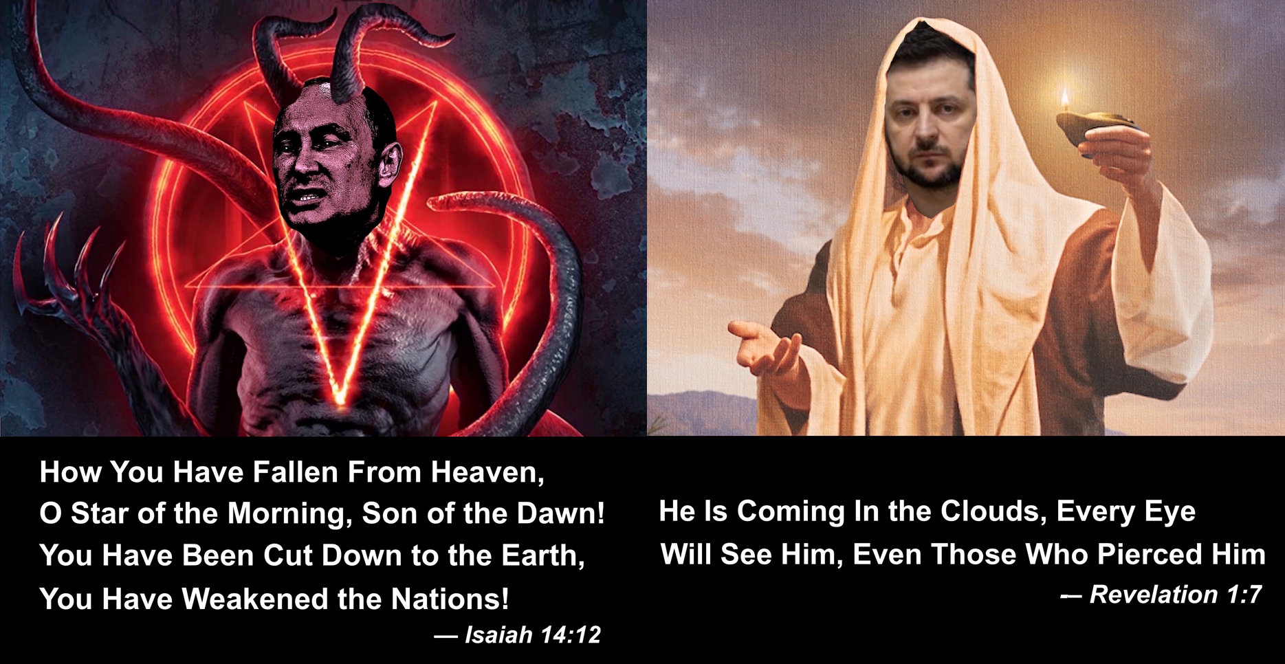 Revelation Armageddon Russia Ukraine meme Blank Meme Template