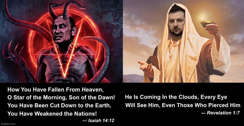 Revelation Armageddon Russia Ukraine meme | image tagged in revelation armageddon russia ukraine meme | made w/ Imgflip meme maker