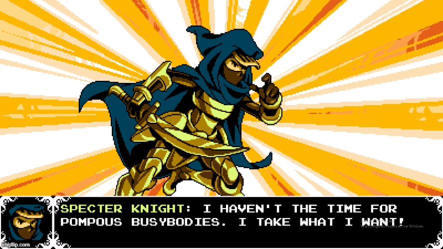 played my first match with Specter Knight's Donovan set, it was fun | made w/ Imgflip meme maker