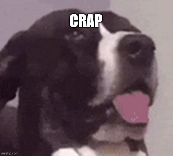 Crap | CRAP | image tagged in oh crap | made w/ Imgflip meme maker