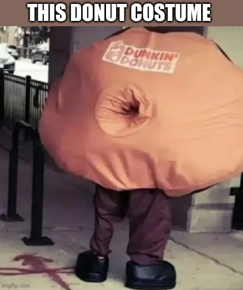 THIS DONUT COSTUME | image tagged in funny memes | made w/ Imgflip meme maker