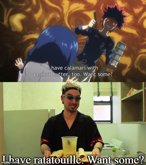 You only have 2 choices of food... | image tagged in anime,anime meme,animeme,filthy frank | made w/ Imgflip meme maker