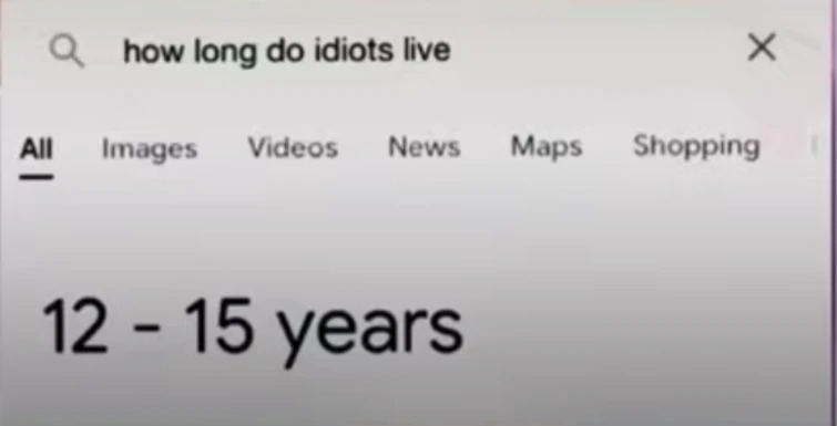 High Quality How long do idiots live Blank Meme Template