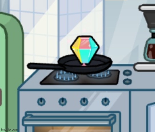 Cooked Diamond | image tagged in cooked diamond | made w/ Imgflip meme maker