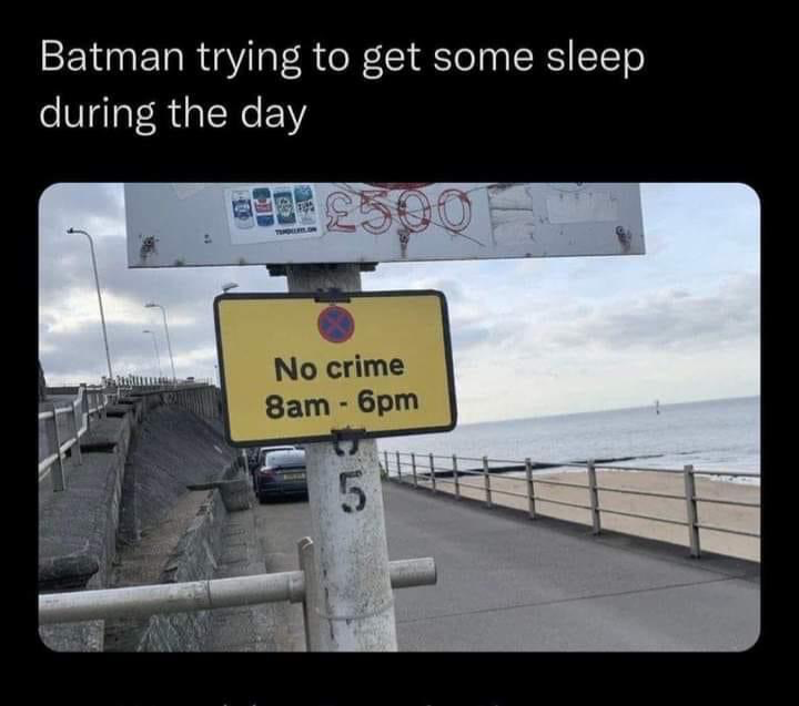 Batman trying to get some sleep Blank Meme Template