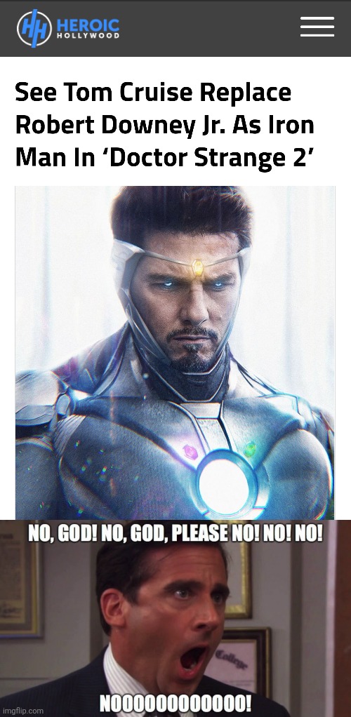 image tagged in iron man,tom cruise | made w/ Imgflip meme maker