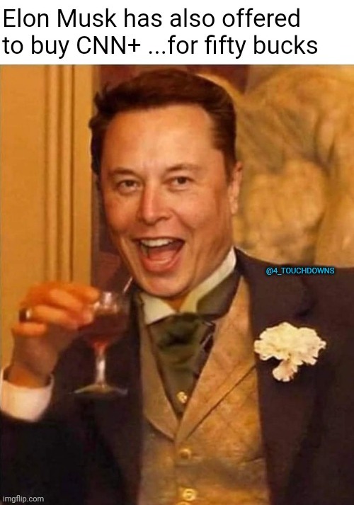 "CNN+ has extraordinary potential.  I will unlock it." | image tagged in elon musk,twitter | made w/ Imgflip meme maker