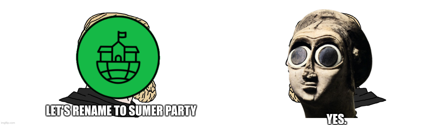 LET'S RENAME TO SUMER PARTY YES. | image tagged in yes chad | made w/ Imgflip meme maker