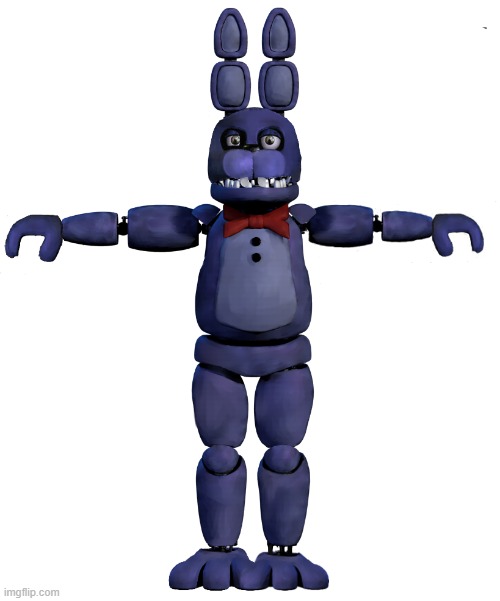 Fixed Withered Bonnie T-Posing | image tagged in fixed withered bonnie t-posing | made w/ Imgflip meme maker