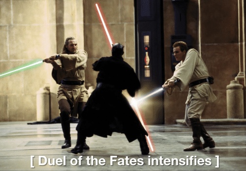 Duel of Fates Blank Meme Template