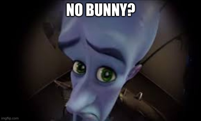 . | NO BUNNY? | made w/ Imgflip meme maker