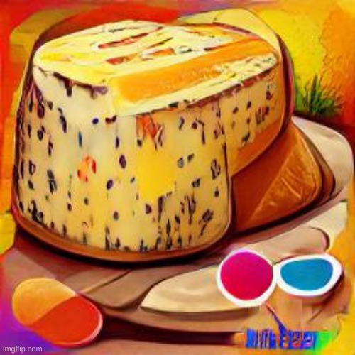 I told ai to draw cheese | image tagged in ai | made w/ Imgflip meme maker