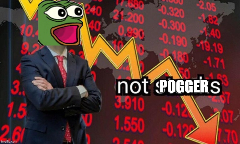 Not stonks | POGGER | image tagged in not stonks | made w/ Imgflip meme maker