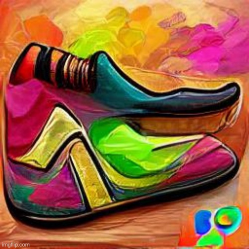ai drew a shoe | image tagged in ima make this an nft soon,well maybe just dont hate  me | made w/ Imgflip meme maker