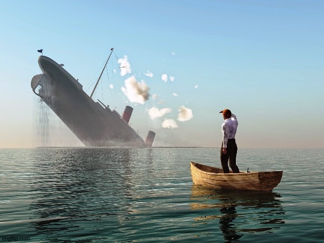 Sinking Ship | image tagged in sinking ship | made w/ Imgflip meme maker