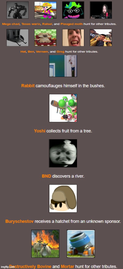 Interesting, if those two groups run into each other, that would e an epic fight | image tagged in e | made w/ Imgflip meme maker