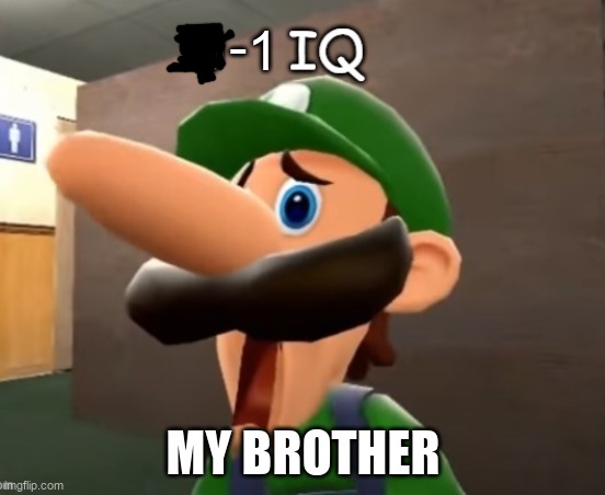 -1 qi | -1; MY BROTHER | image tagged in -1 iq | made w/ Imgflip meme maker
