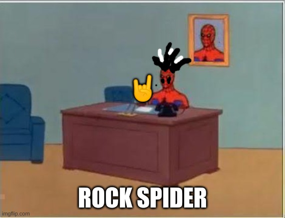 Rock Sus meme but it's spiderman