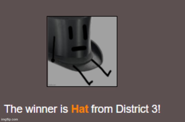 he went all that way, he had plot armor! i knew it'd be hat or greg winning, and greg died to hat | image tagged in e | made w/ Imgflip meme maker