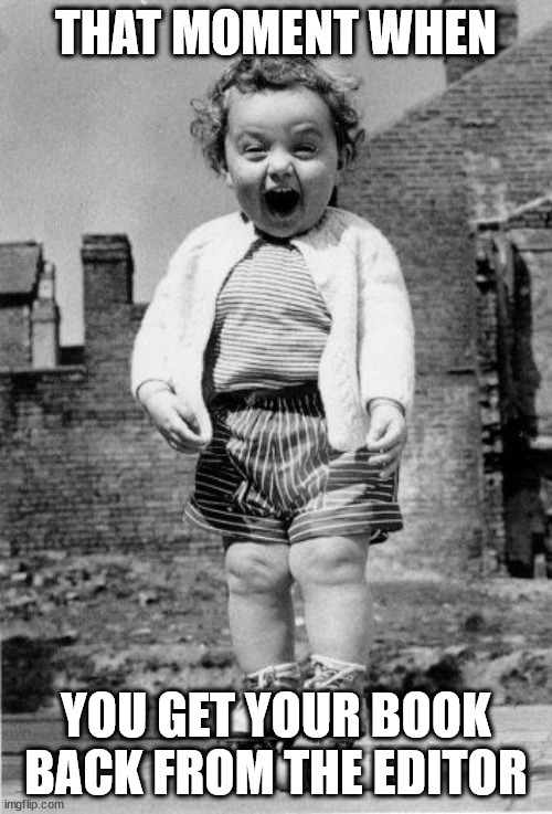 Writers be like | THAT MOMENT WHEN; YOU GET YOUR BOOK BACK FROM THE EDITOR | image tagged in girl on roller skates,writers,writer,excited,excited kid,books | made w/ Imgflip meme maker