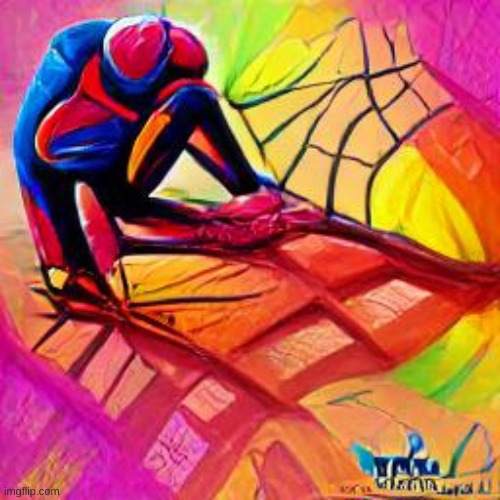 ai drew spooderman | made w/ Imgflip meme maker