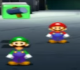 High Quality mario bros. stare Blank Meme Template