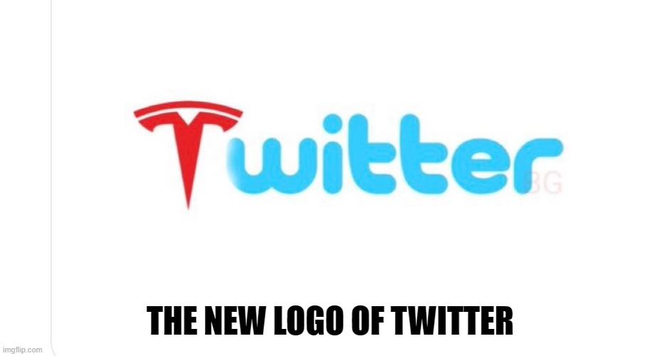 The New logo of Twitter? | THE NEW LOGO OF TWITTER | image tagged in tesla,twitter | made w/ Imgflip meme maker