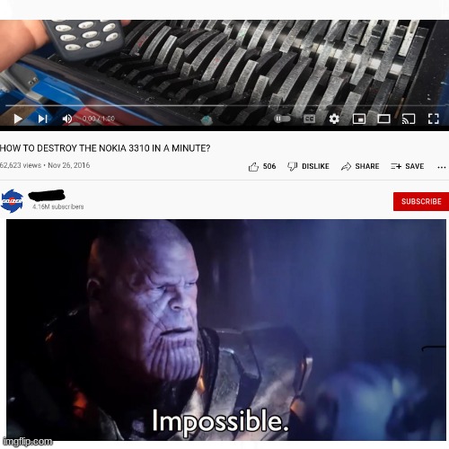 how? | image tagged in thanos impossible,nokia,why are you reading this | made w/ Imgflip meme maker