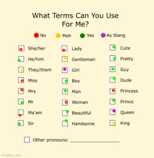 Doing this again ?? | image tagged in pronouns sheet | made w/ Imgflip meme maker