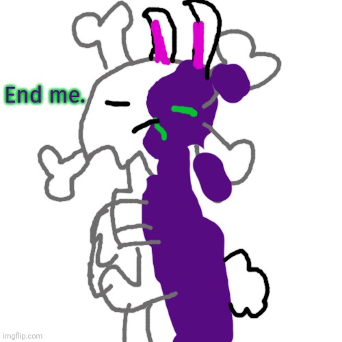 Xross was forced to dress up as a rabbit anyway happy Easter | End me. | image tagged in memes,blank transparent square | made w/ Imgflip meme maker