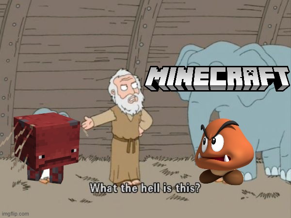 Minecraft Strider | image tagged in what the hell is this,minecraft,super mario,mojang,funny | made w/ Imgflip meme maker