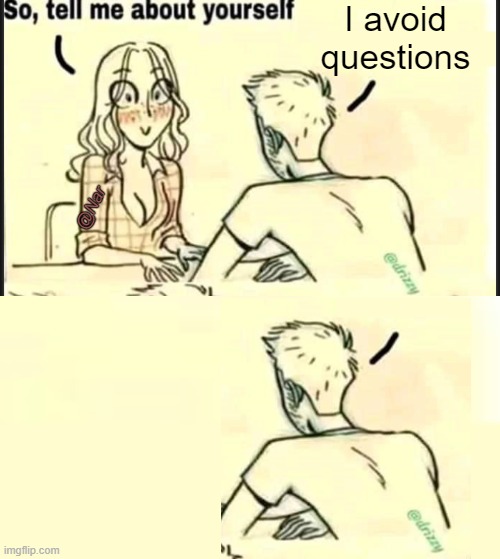 This is targeted. | I avoid questions; @Nar | made w/ Imgflip meme maker