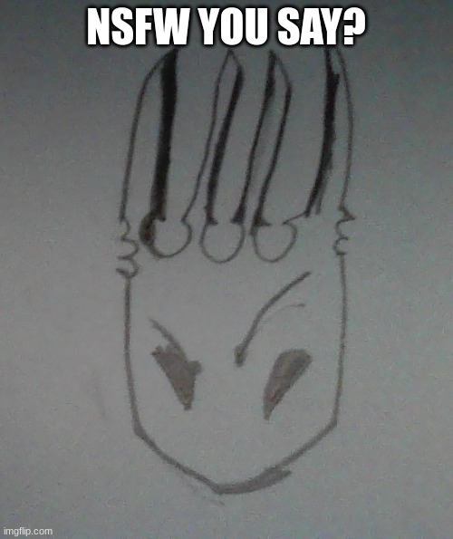 Pale King Eyebrow Raise | NSFW YOU SAY? | image tagged in pale king eyebrow raise | made w/ Imgflip meme maker