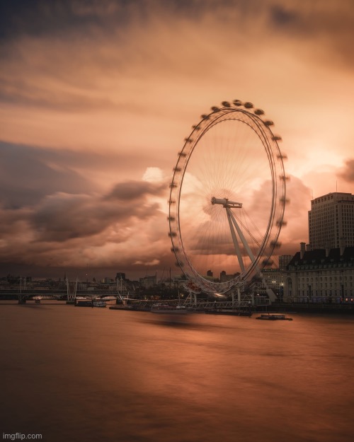 The London Eye | image tagged in the london eye,england,landmark,photography,sunset,city | made w/ Imgflip meme maker