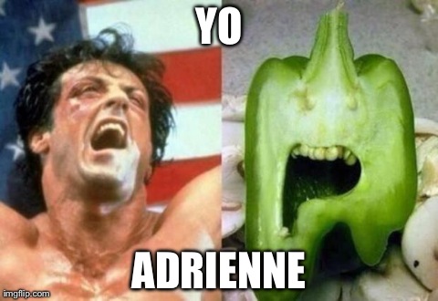 Yo Adrienne | YO ADRIENNE | image tagged in yo,adrienne | made w/ Imgflip meme maker