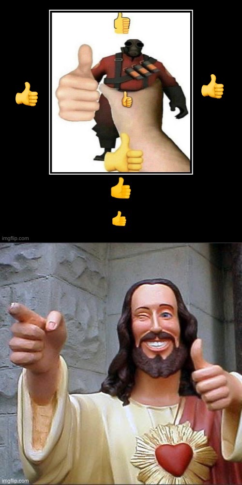 :thumbs_up: |  👍; 👍 | image tagged in memes,buddy christ,thumbs up | made w/ Imgflip meme maker