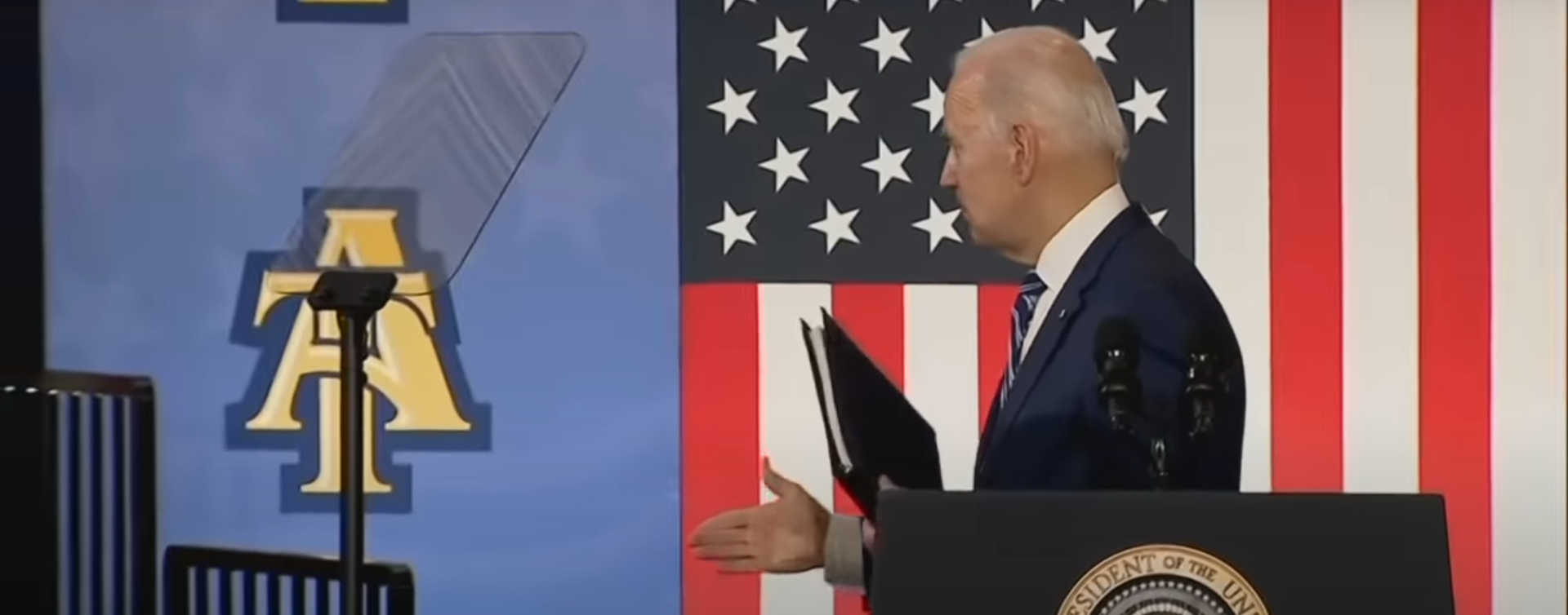 Braindead Biden Shakes Hand With Invisible Person Blank Meme Template